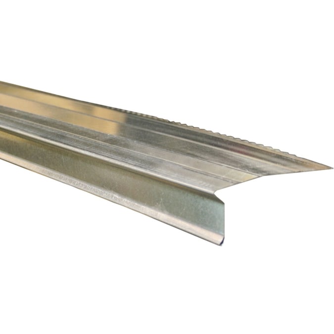 Union Corrugating 5.75in x 10ft Silver Galvanized Steel Drip Edge in the Drip Edges department