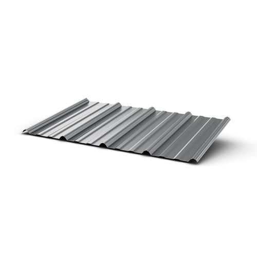 Union Corrugating 3.17ft x 12ft Ribbed Silver Steel Roof Panel in the