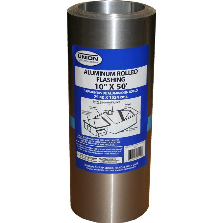 Union Corrugating 10 in X 50 ft Aluminum Roll Flashing In The Roll