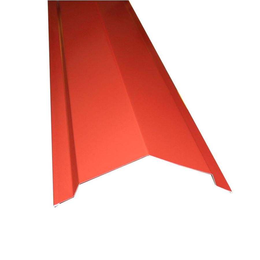 Union Corrugating 14-in x 120-in Red Steel Stick Roof Ridge Vent