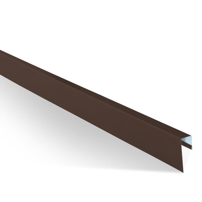Union Corrugating 2-in x 10-Ft Cocoa Brown J-Channel Metal Siding Trim ...