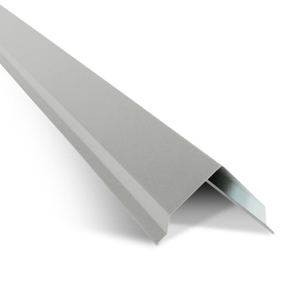 Union Corrugating 10Ft Pearl Gray Rake and Corner Metal Roof Trim in