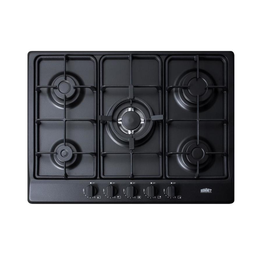 Summit Appliance 27 In 5 Burner Black Gas Cooktop Common 27 In