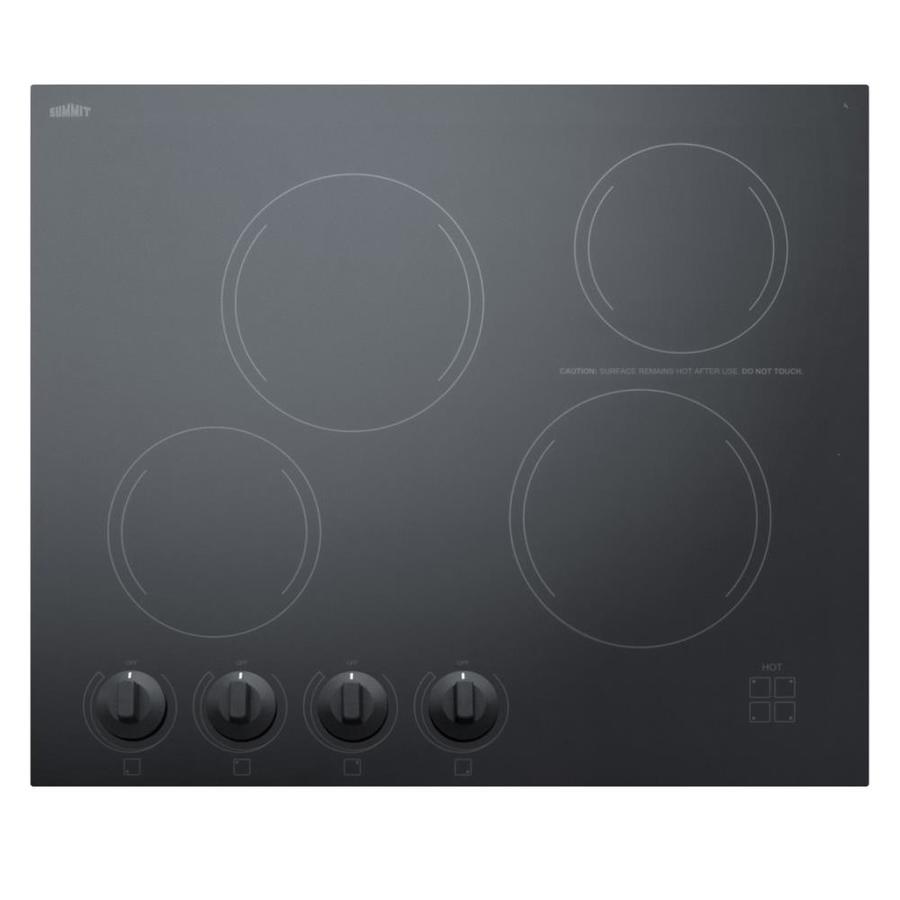 Summit Appliance 24 Inch Element Smooth Surface Radiant Black