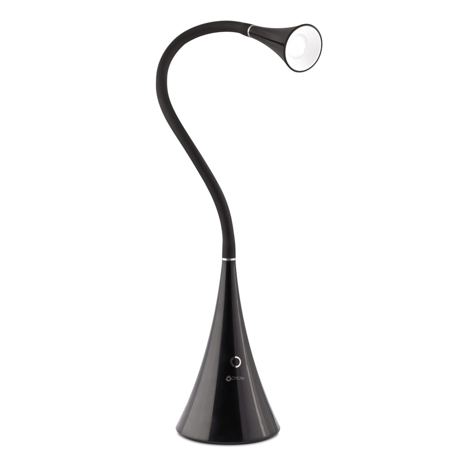 Ottlite 26 875 In Black Led Touch Desk Lamp With Plastic Shade At