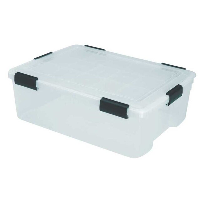 110500 (41-Quart) Clear Tote with Latching Lid