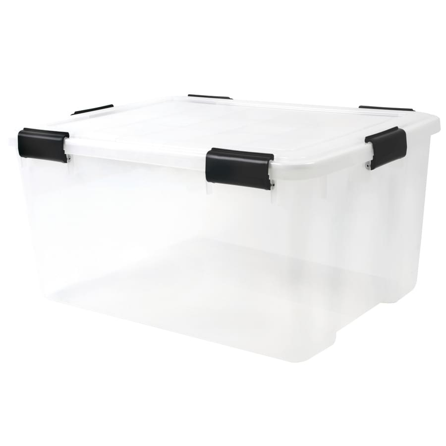 IRIS 110550 (63-Quart) Clear Tote with Latching Lid