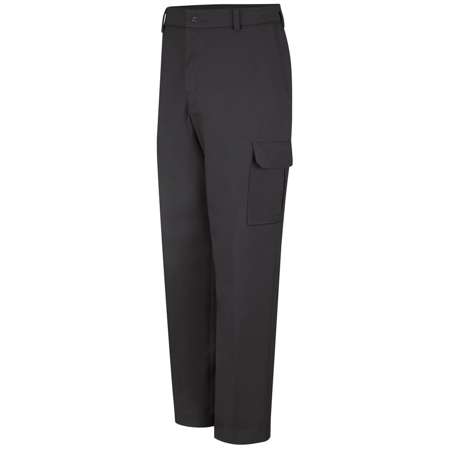 Red Kap Men's Black Twill Cargo Work Pants (42X34) at
