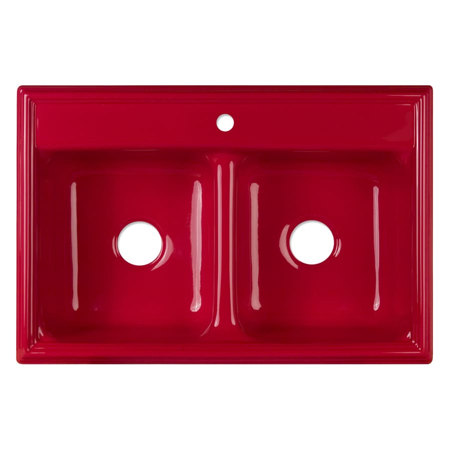 CorStone 26131 Jamestown 22-Inches x 33-Inches Gloss Red Acrylic Double equal