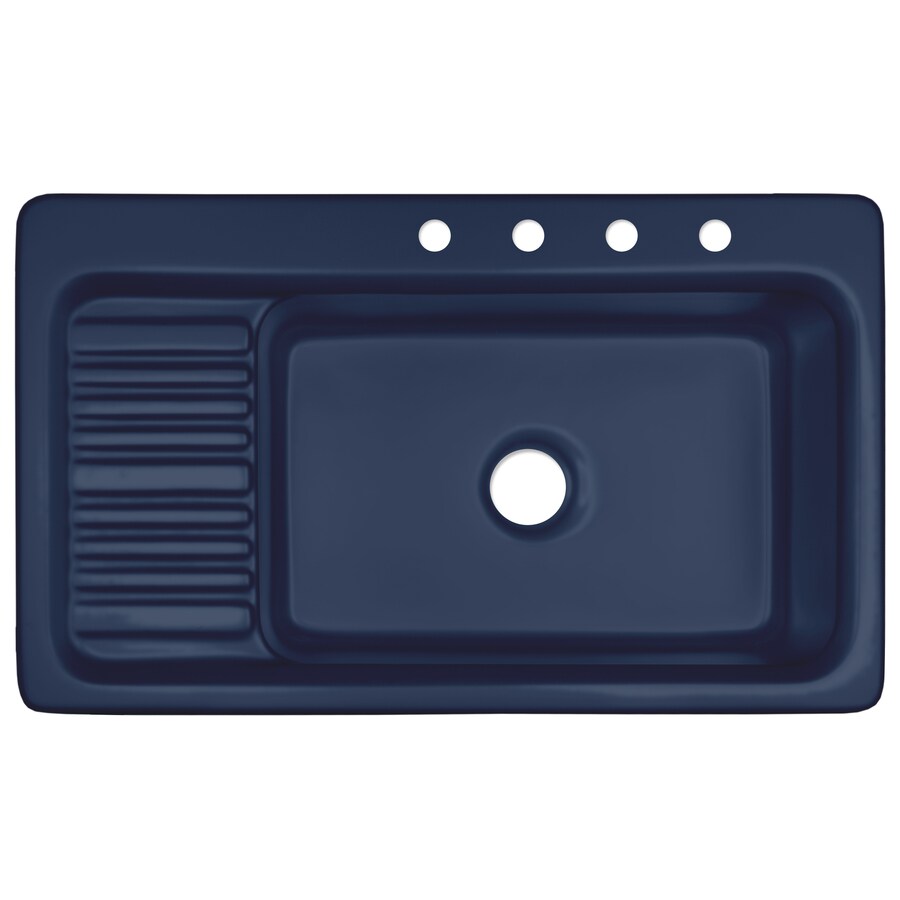 CorStone Greystone 37-Inches x 22-Inches Gloss Navy Blue Acrylic