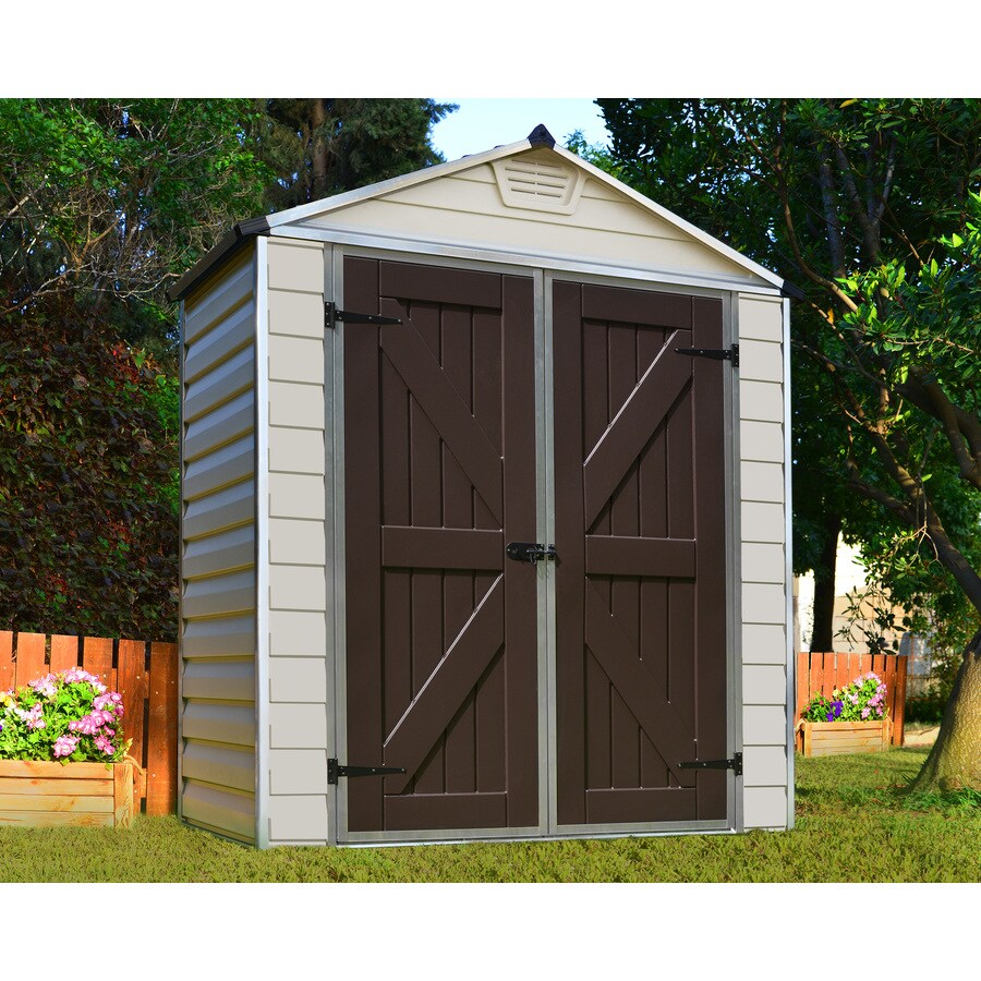 brown vinyl & resin storage sheds at lowes.com