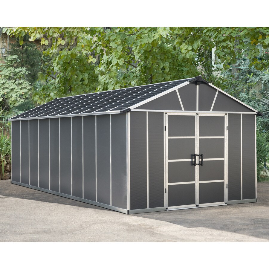 palram yukon 11x13 plastic shed greenhouse stores