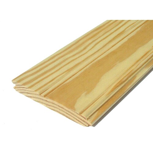 Southern Yellow Pine Untreated Wood Siding Panel 1in x 6in x 192in; Actual 0.75in