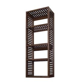 Shop Wood Closet Systems at Lowes.com - allen + roth 76-in Java Wood Closet Tower