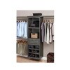 Allen + roth 8-ft x 6.83-ft Antique Gray Wood Closet Kit at Lowes.com