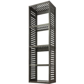 allen + roth 24-in W x 17-in D x 76-in H Antique Gray Wood Closet Tower