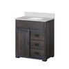 Style Selections Morriston 30-in Distressed Java Single Sink Bathroom ...