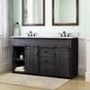 Style Selections Morriston 60-in Distressed Java Double Sink Bathroom ...