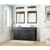 Style Selections Morriston 60-in Distressed Java Double Sink Bathroom ...