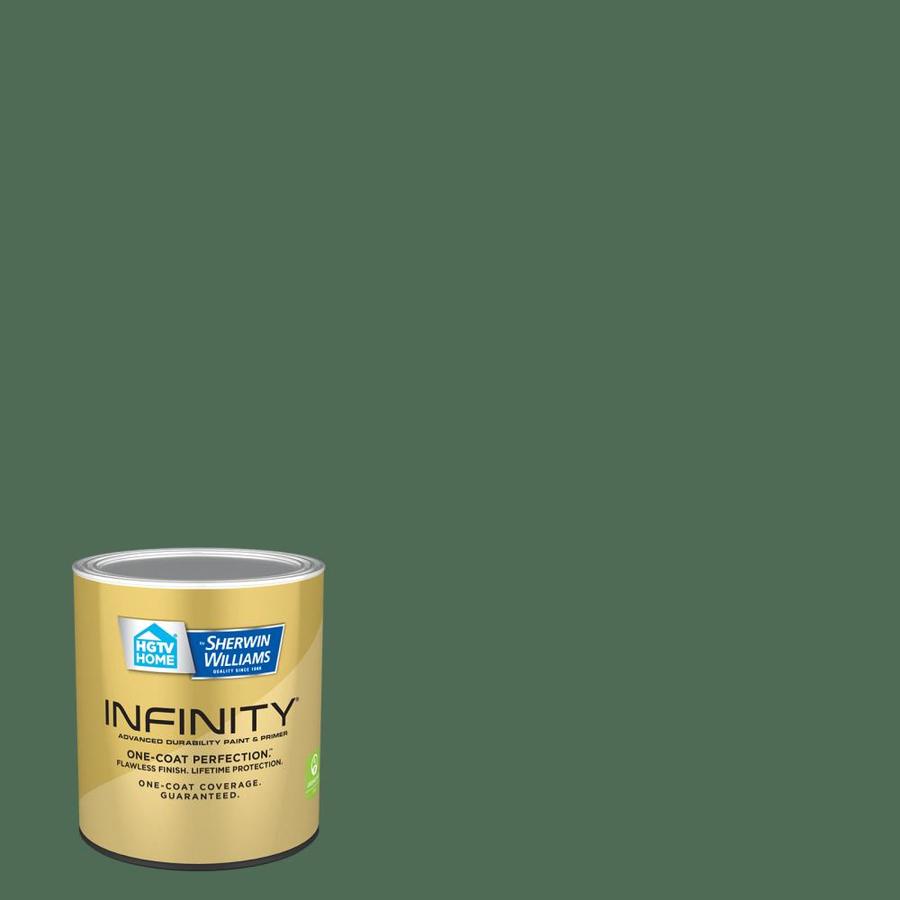 HGTV HOME by SherwinWilliams Infinity SemiGloss Green Kale HGSW2282 Interior Paint Quart in