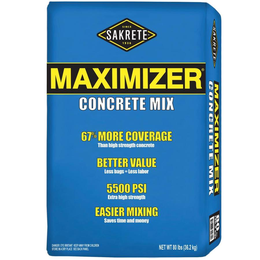 Sakrete 80 Lb High Strength Concrete Mix At Lowes Com