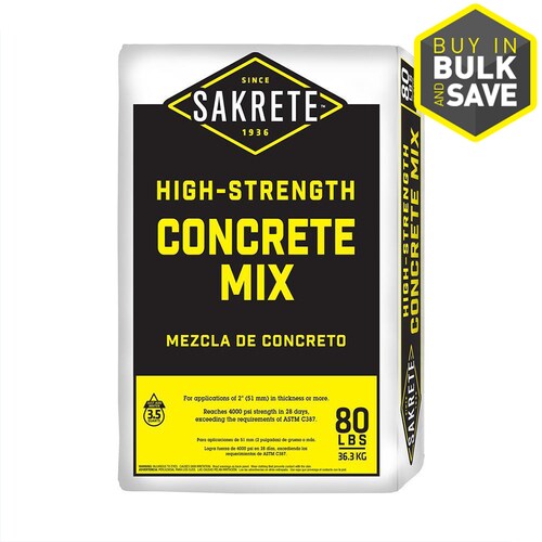 Sakrete 80 Lb High Strength Concrete Mix At Lowes Sakrete 80 Lb High Strength Concrete Mix At Lowes