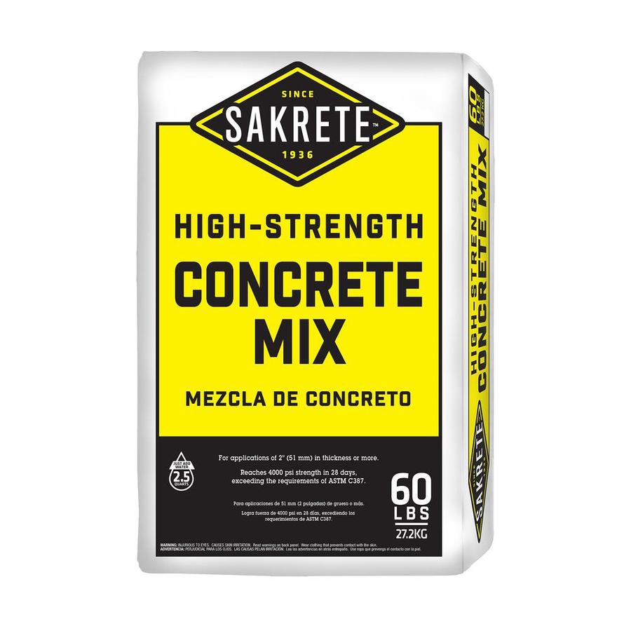 Sakrete 60 Lb High Strength Concrete Mix At Lowes Com