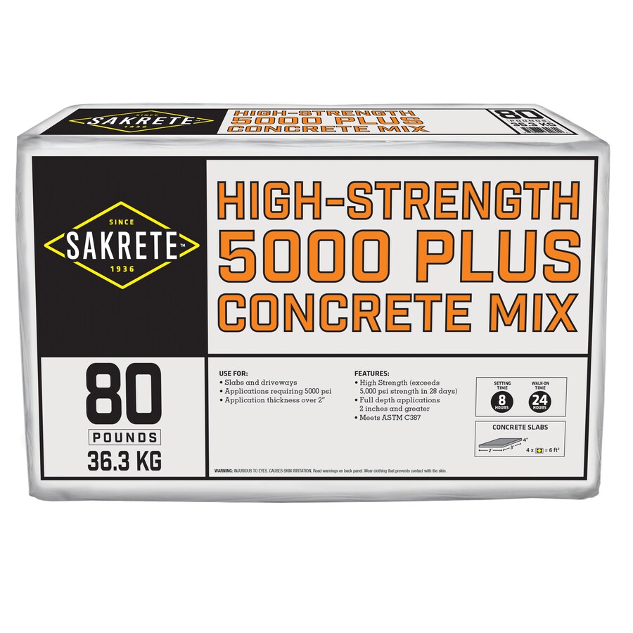 Concrete strength. Sakrete. Cement strength. Upends Box Plus 5000. Concrete Mix Test.