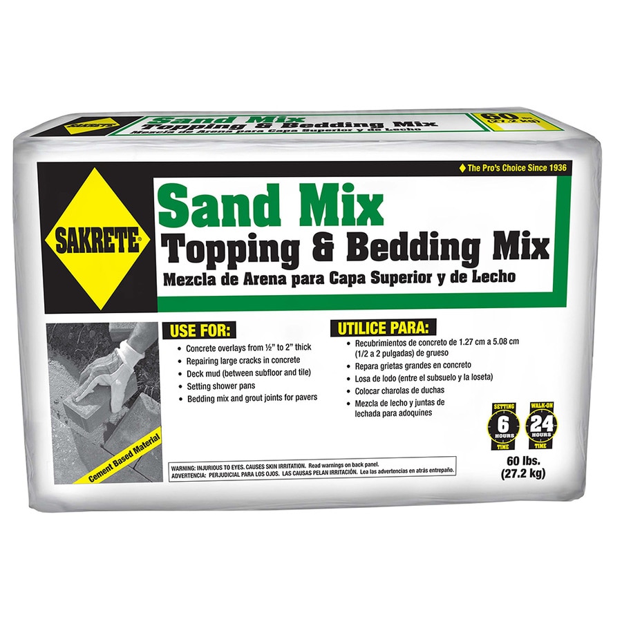 Sakrete Sand Mix 60 Lb Gray High Strength Concrete Mix At Lowes Com