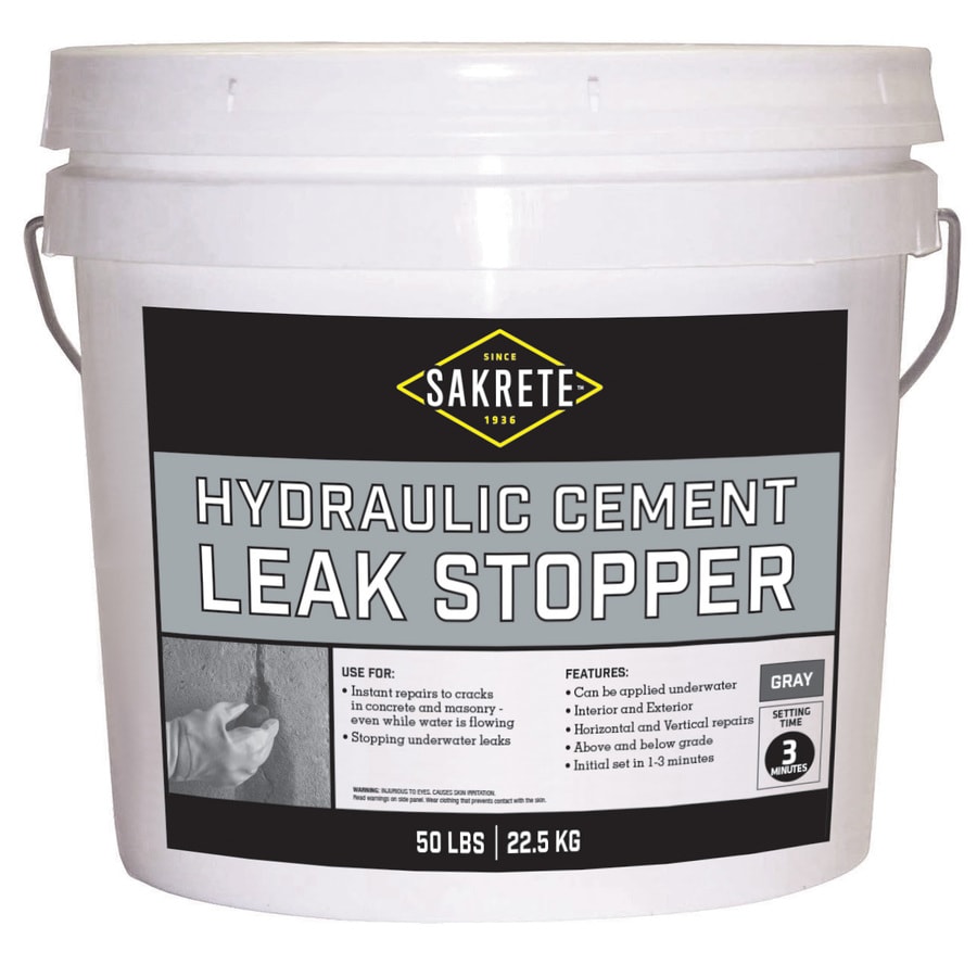 Sakrete Leak Stopper 50-lb Hydraulic Cement Concrete Patch at Lowes.com