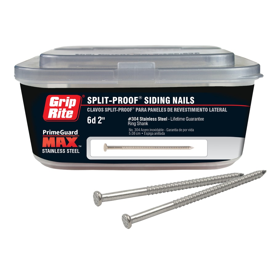 Grip Rite PrimeGuard Max 2-in 13-Gauge Stainless Steel Siding Nails (1 2 Inch Stainless Steel Roofing Nails