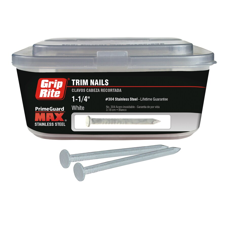 Grip Rite PrimeGuard Max 15Gauge Stainless Steel Trim Nails (1lb) at