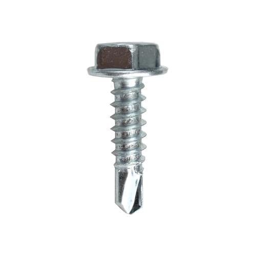 Pro-twist #10 X 3 4-in Silver Zinc-plated Self-drilling Roofing Screws 