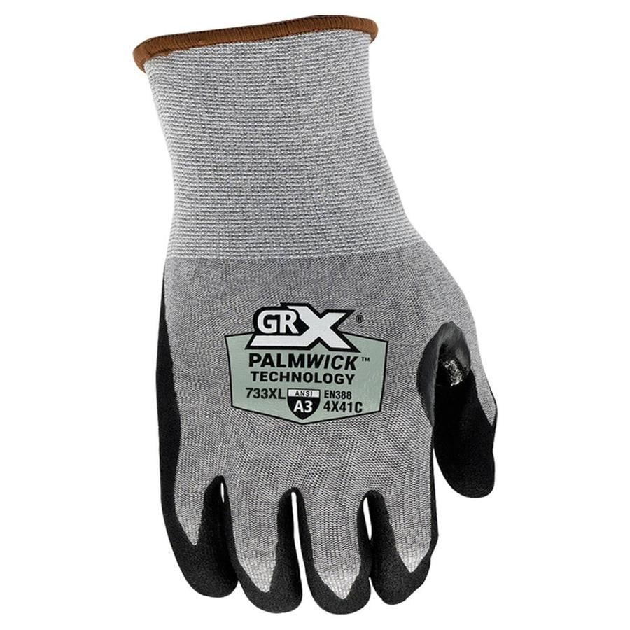 silver wool gloves