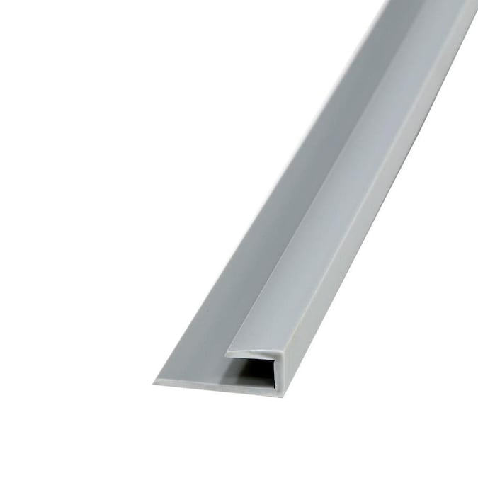 DumaWall J Trim 0.9375in W x 60in L PVC Tile Edge Trim