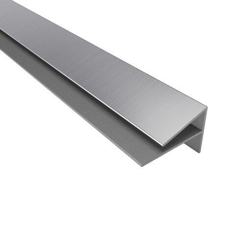 Acp Brushed Aluminum Pvc Smooth Outside Corner Ceiling Grid Trim At Lowes Com