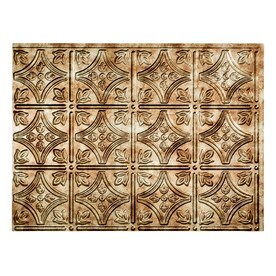 In Stock Ceiling Tiles And Accessories At Lowes Com Fasade 18 5 In X 24 Bronze Thermoplastic Backsplash