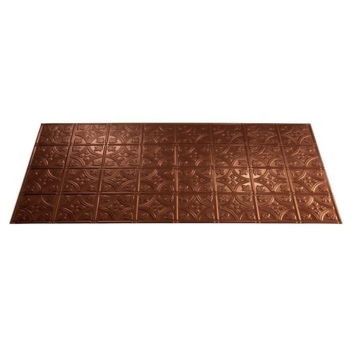 Common 48 In X 24 In Actual 48 375 In X 24 375 In Traditional 1 Oil Rubbed Bronze Patterned 15 16 In Surface Mount Tile Ceiling Tiles