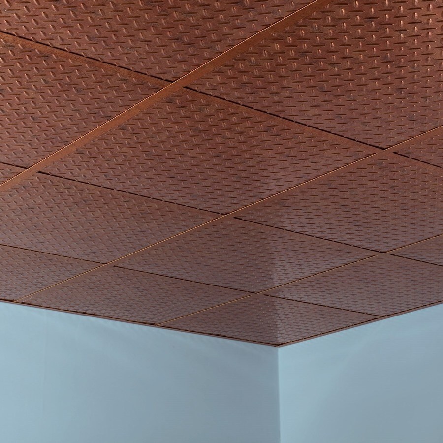 Fasade 24-in x 24-in Muted Gold PVC Drop Ceiling Tile at Lowes.com