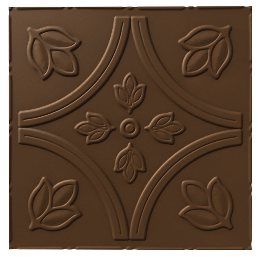 Fasade L70-10 24-in x 24-in Argent Copper PVC Drop Ceiling Tile
