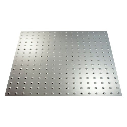 Minidome Brushed Aluminum Metal Tin 15 16 In Drop Tile