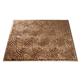 At Lowes Fasade Ed Copper Faux Tin 15 16 In Drop Ceiling Tiles Common
