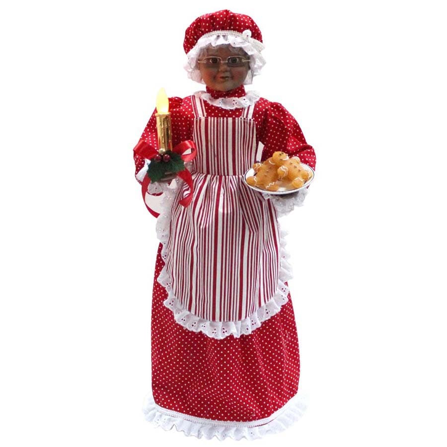 Holiday Living Animatronic Mrs Claus In The Christmas Decor Department   765784130298 