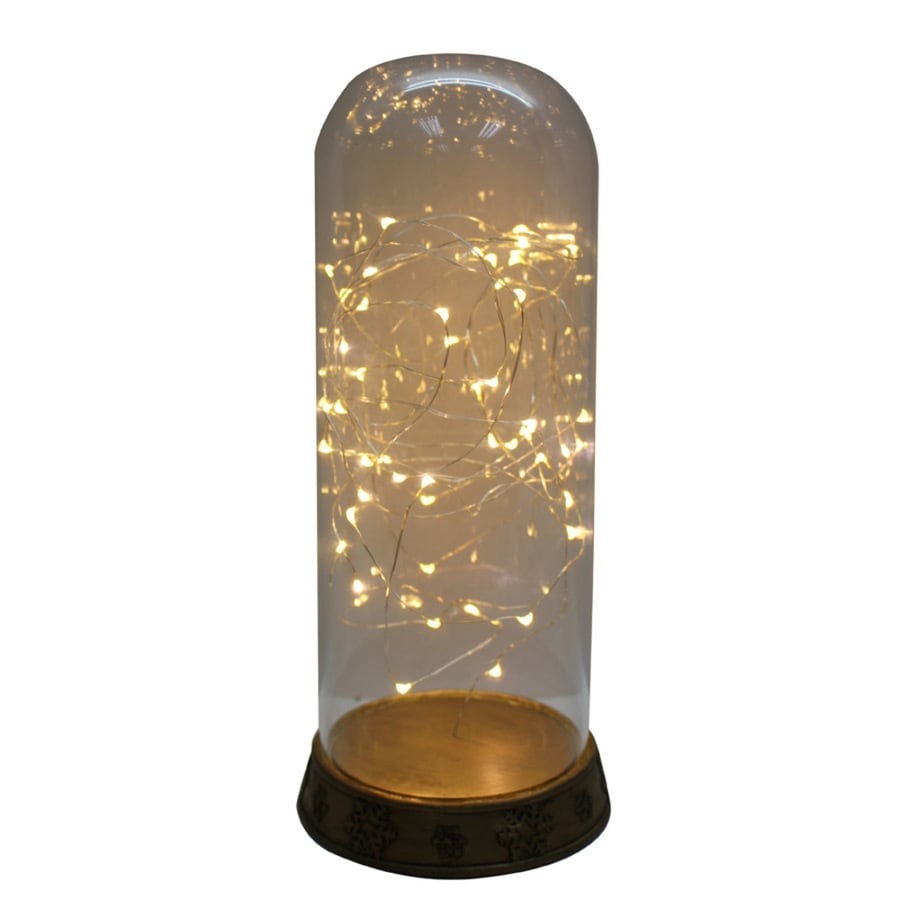 Holiday Living 13.25in Indoor Batteryoperated LED Gold Electric