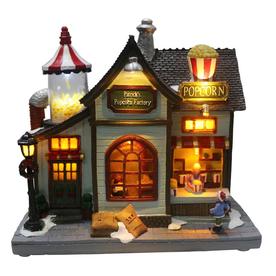 carole towne patricks popcorn factory animatronic lighted musical village scene - Lowes Christmas Village carole towne patricks popcorn factory animatronic lighted musical village scene - Lowes Christmas Village