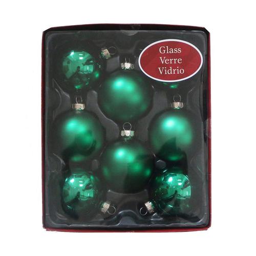 Holiday Living 8Pack Green Ball Ornament Set at