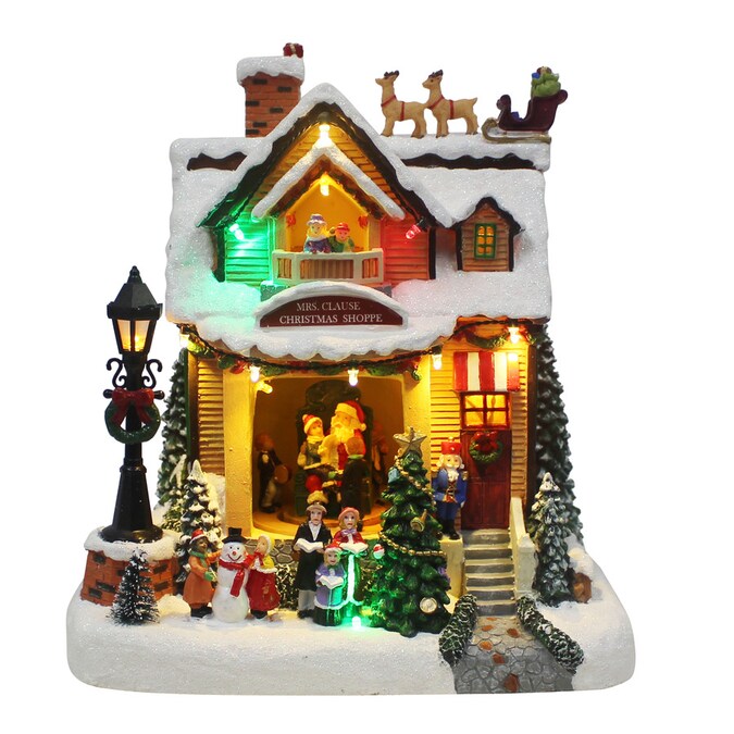 Carole Towne HL Santa Photo House Scene in the Christmas Villages ...