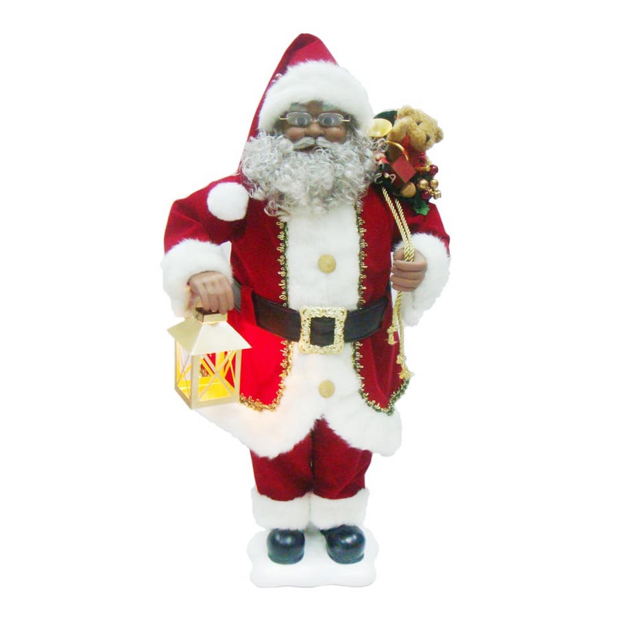 Holiday Living 28" Animated African American Santa at