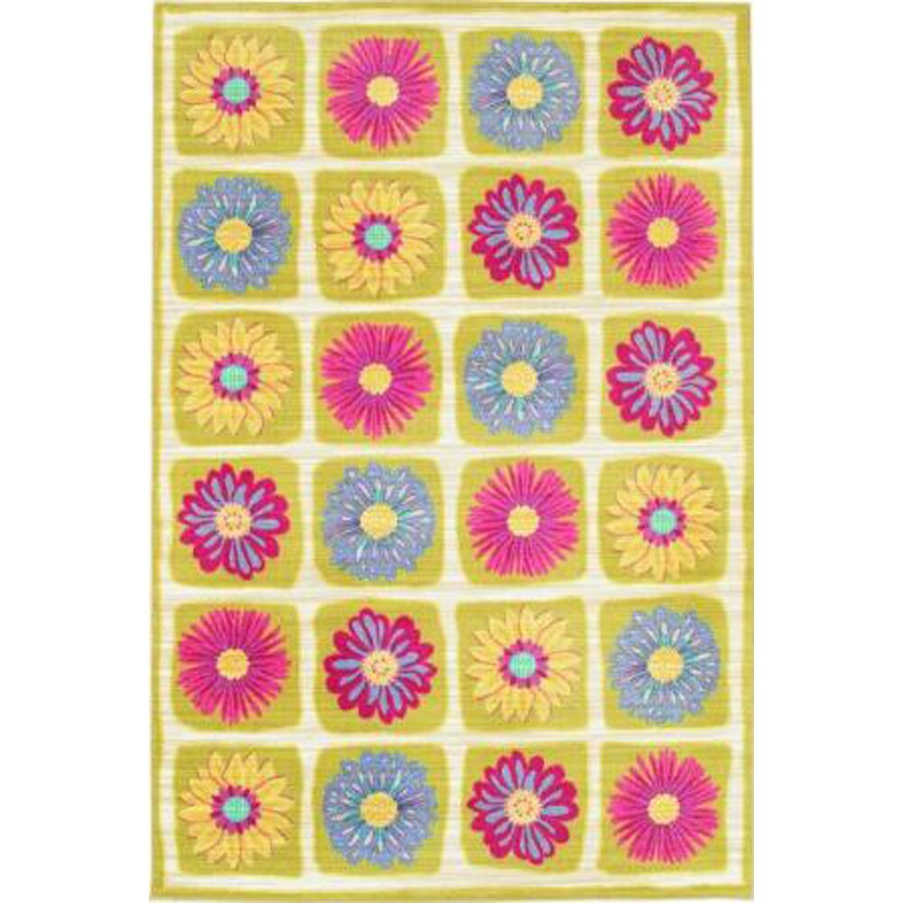 Safavieh Rodeo Drive 8 X 8 (ft) Wool Blue / Square Indoor Abstract Area ...