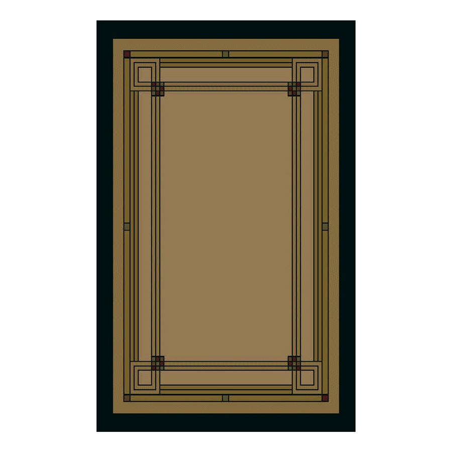 Shaw Living 23" x 38" Natural Mission Border Accent Rug at